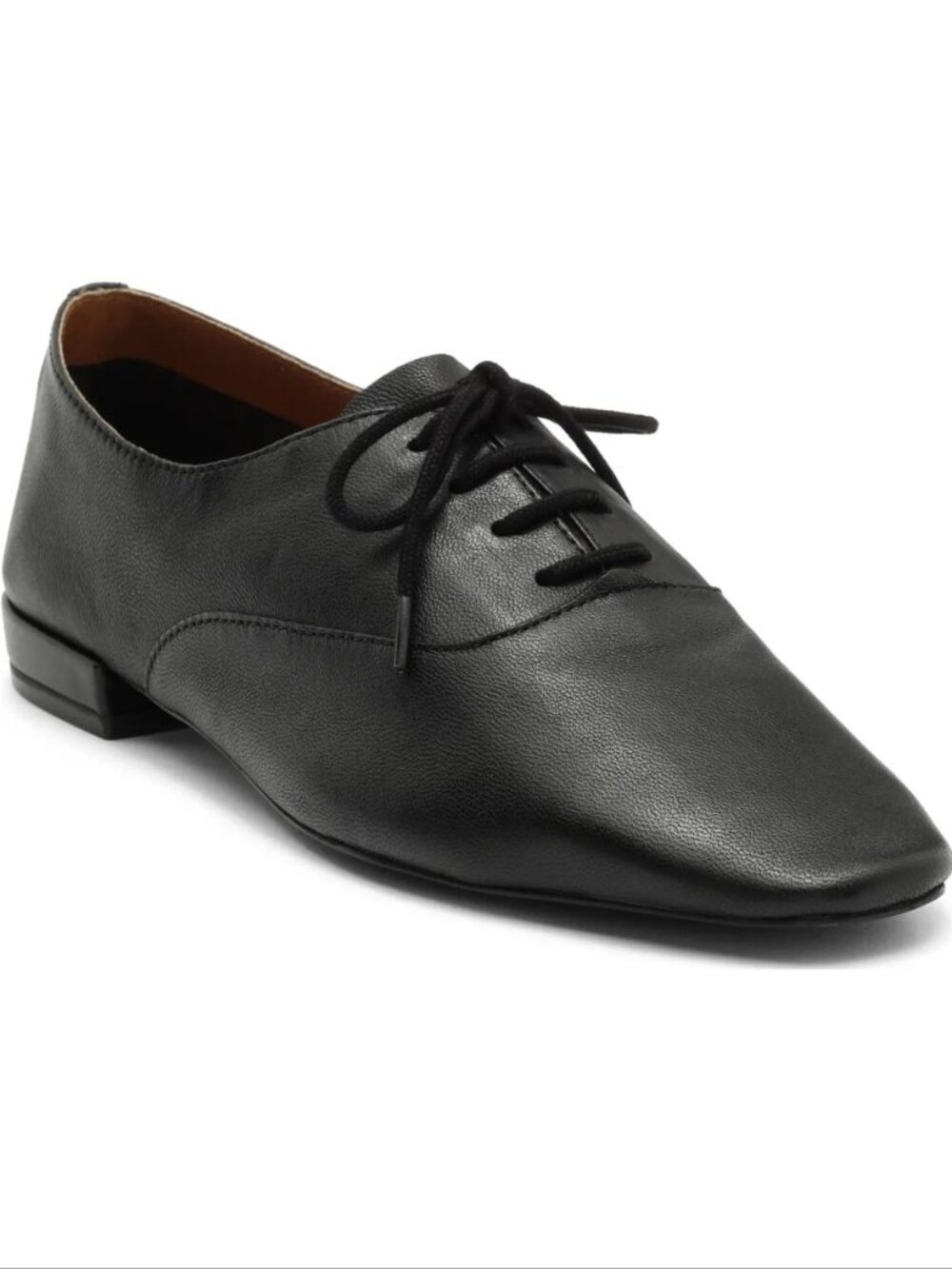 Seychelles Starlet Lace up Oxford Flat Size 9.5 Black Leather Comfort Retro NEW